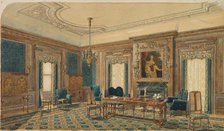 Sketch of Interior Design. Creator: August Frederick Biehle (American, 1854-1918).