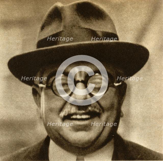 Sir Sultan Mahomed Shah, Aga Khan III, 1930, (1933). Creator: Unknown.