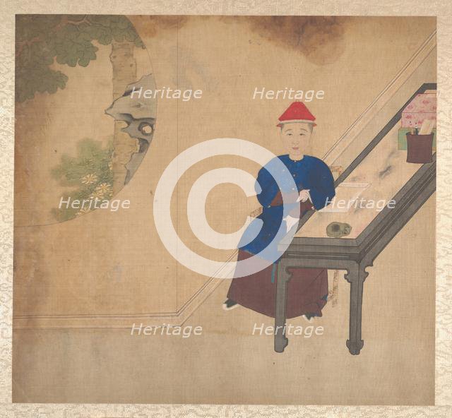 Portraits of members of a Manchu family, mid-19th century. Creator: Unknown.