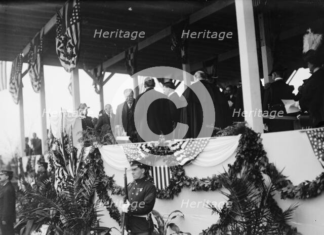 John Paul Jones - Dedication of Monument, 4/17/12 - Taft Entering Stand, 1912 April 17. Creator: Harris & Ewing.