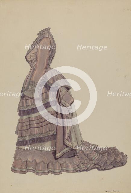 Dress, c. 1940. Creator: Syrena Swanson.