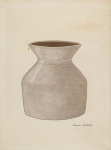 Stoneware Jar, 1935/1942. Creator: Eugene Gill.