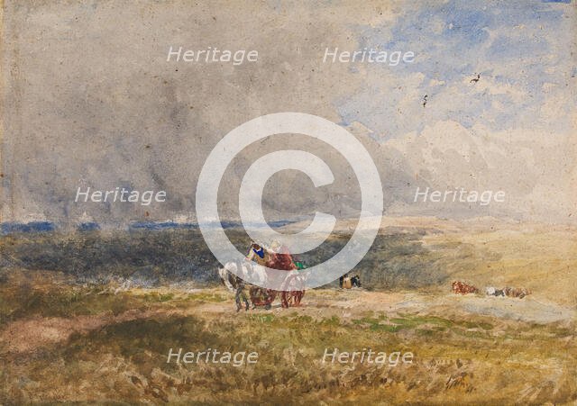Returning From Market, c1820s. Creator: David Cox the Elder.