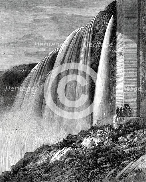 Portion of the Horseshoe Falls, Niagara - from a photograph by the Stereoscopic Company, 1860. Creator: Unknown.