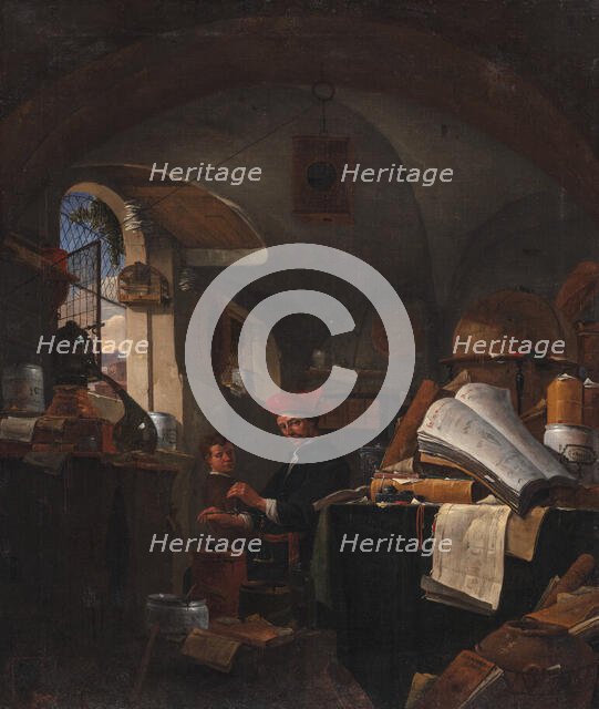An Alchemist in his Laboratory, 1631-1677. Creator: Thomas Wijck.