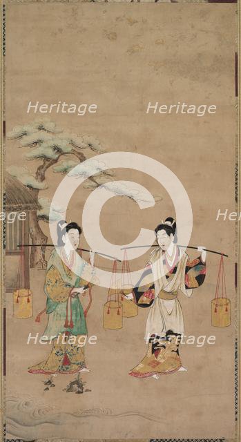 Scene from a Noh Play, early 18th century. Creator: Unknown.
