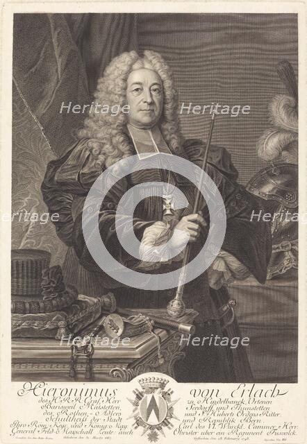 Johann von Erlach. Creator: Johann Georg Wille.