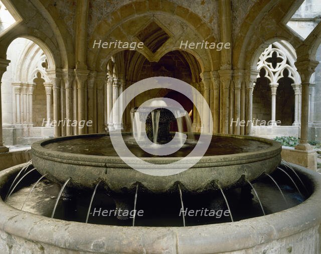 Refectory and Cloister, Monastery of Santa Maria de Poblet, Vimbodi, Catalonia, Spain, (1998). Creator: LTL.