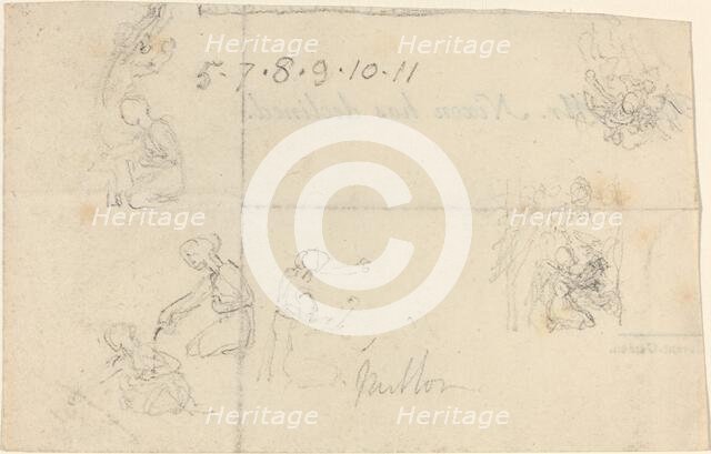 Studies of Women Kneeling. Creator: John Flaxman.