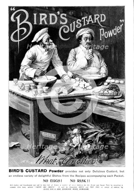 Advertisement for Bird's Custard Powder, 1895. Creator: Unknown.