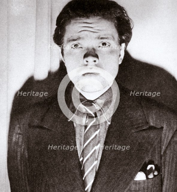 Orson Welles, American actor and film director, 30 October 1938. Artist: Unknown