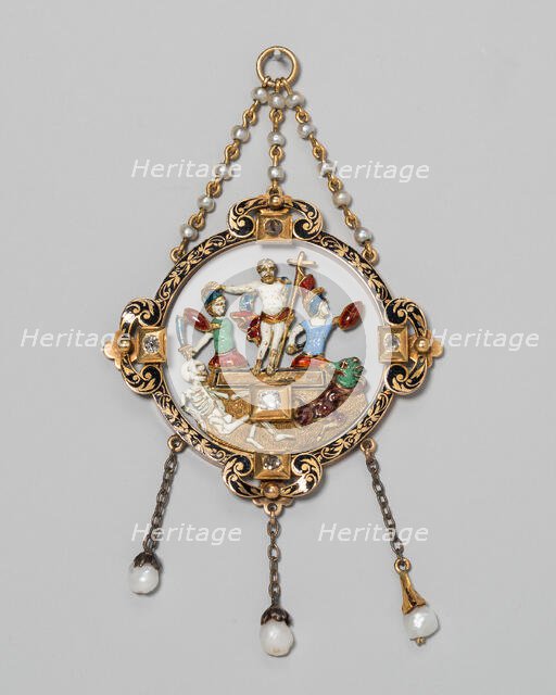 Pendant with Resurrection, Europe, northern, 1850/1900. Creator: Unknown.