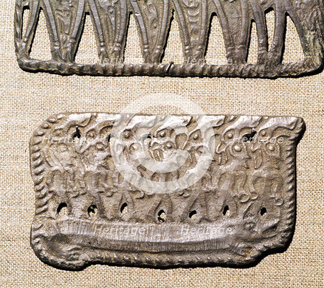 Bronze Plaque from Kama River Tribes, USSR, 3rd century BC-8th century.  Artist: Unknown.