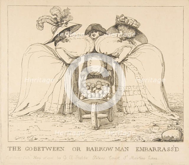 The Go-Between or Barrow Man Embarrass'd, May 15, 1786. Creator: Unknown.
