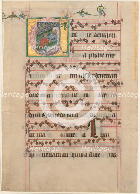 Isaac Blessing Jacob, 1400/1405. Creator: Master of the Golden Bull, Follower of.