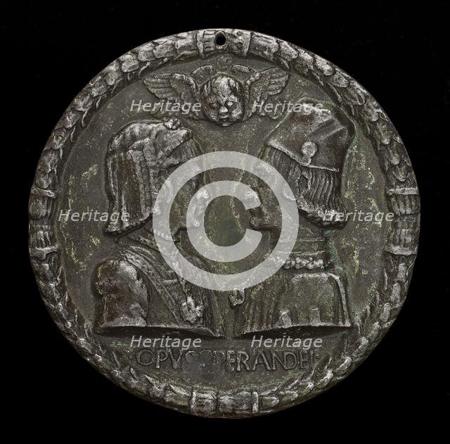 Ercole I d'Este, 1431-1505, Duke of Ferrara, and Eleonora of Aragon, 1450-1493, His Wife 1473, proba Creator: Sperandio Savelli.