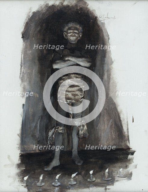 Gwynplaine. The man who laughs, c1886. Creator: Georges Antoine Rochegrosse.