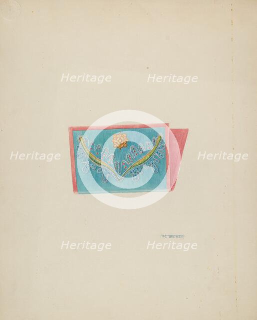 Needle Case, c. 1937. Creator: Ruth Buker.