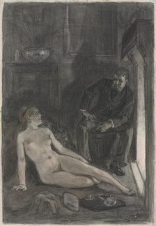 Winter Evening, last third 19th century. Creator: Félicien Rops (Belgian, 1833-1898).