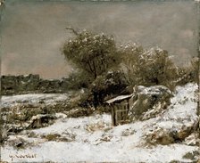 Winter Scene, post 1855. Artist: Gustave Courbet.