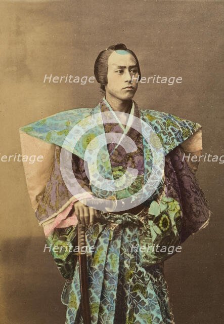 Japanese warrior, 1868-1880. Creator: Felice Beato.