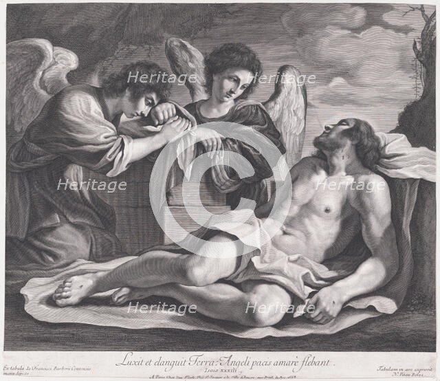 Angels Mourning over the Dead Christ, ca. 1690-1720., ca. 1690-1720. Creator: Nicolas Pitau.