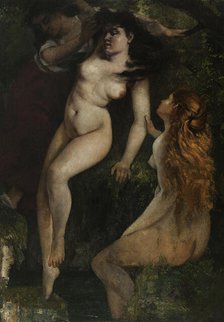Trois baigneuses, between 1865 and 1869. Creator: Gustave Courbet.