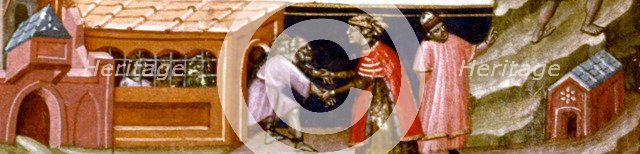 Miniature in 'Codex Justinian Institutiones Feodorum et Alia', illuminated manuscript, c. 1300, d…