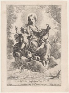 The Virgin of the Rosary, 1645-84. Creator: Domenico Maria Canuti.