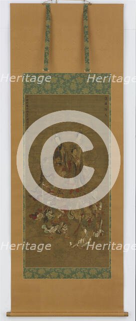 Group of Heavenly Beings, Nanbokucho period, 14th-15th century. Creator: Unknown.