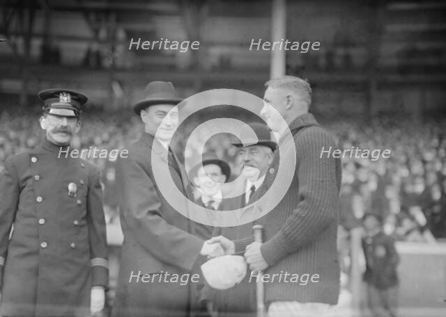 Mayor Mitchel & [Christy] Mathewson, between c1910 and c1915. Creator: Bain News Service.