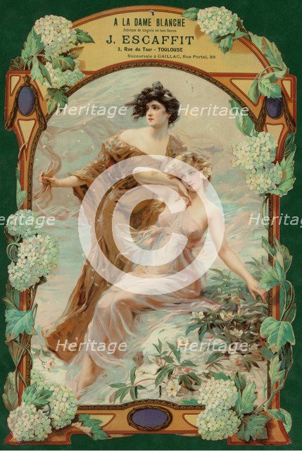 A La Dame Blanche. Fabrique de Lingerie, c. 1900.