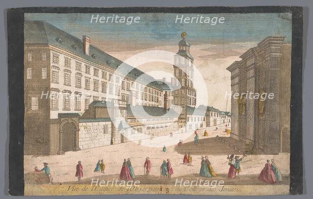 View of the Observatory and the Jesuit College in Rome, 1700-1799. Creator: Unknown.