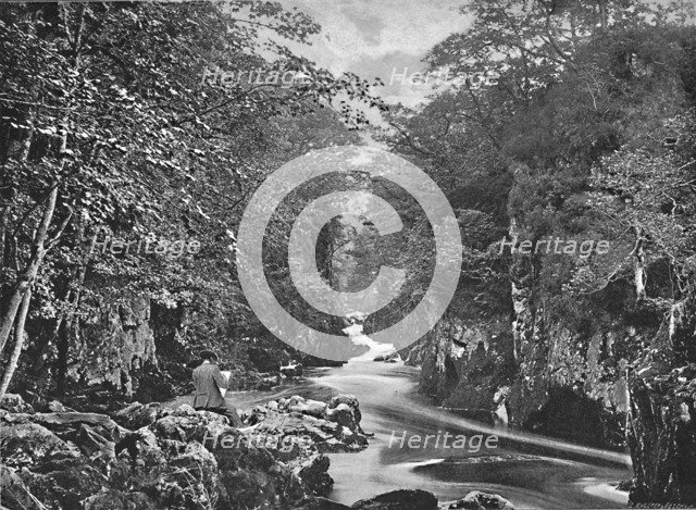 'The Fairy Glen, Bettws-Y-Coed', c1896. Artist: I Slater.