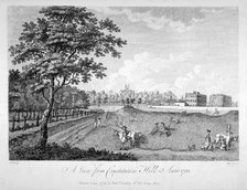View of St James's Park from Constitution Hill, Westminster, London, 1735 (1779). Artist: Edmund Scott