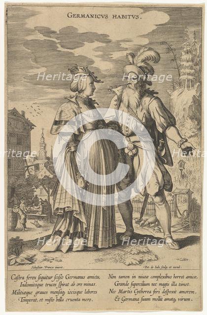 Germanicus Habitus, from Fashions of Different Nations.n.d. Creator: Pieter de Jode I.