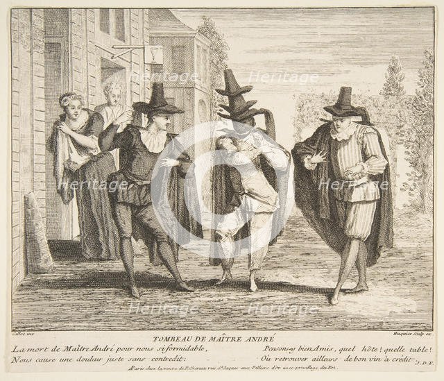 The Death of Maitre Andre.n.d. Creators: Claude Gillot, Jacques Gabriel Huquier.