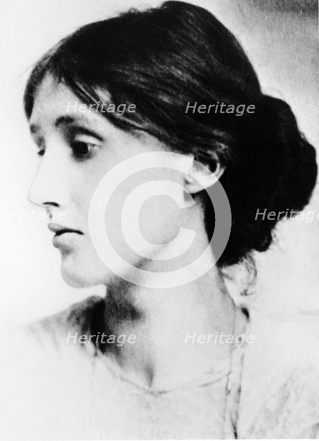 Virginia Woolf (1882-1941), English novelist, essayist and critic. Artist: Unknown