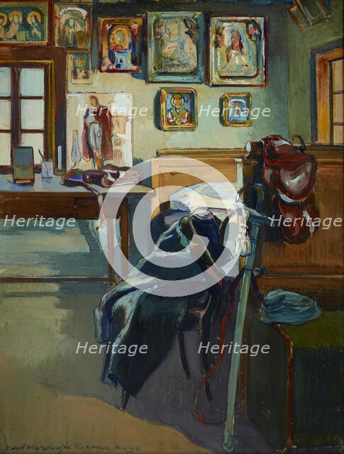 Officer's Quarters in Rokitnica, 14 April 1916. Creator: Karol Antoni Maszkowski.