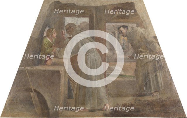 San Diego de Alcalá rescues the sleeping child , 1604-1605 . Creator: Albani; Francesco (1578-1660).