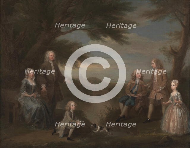 John and Elizabeth Jeffreys and Their Children, 1730. Creator: William Hogarth.