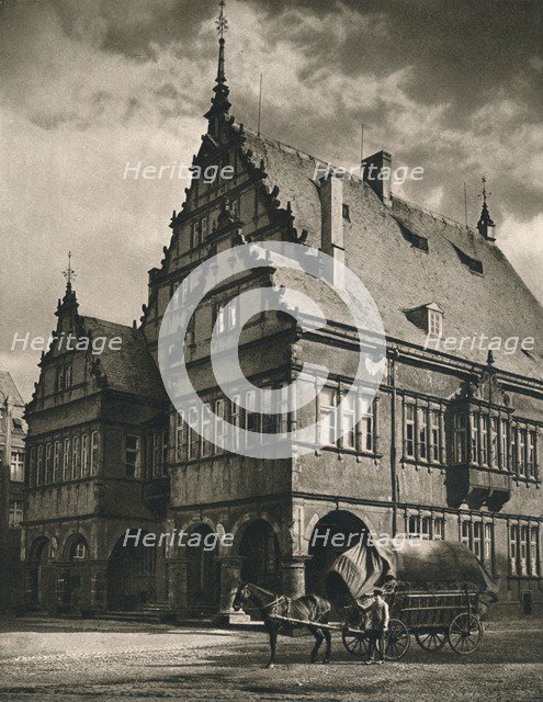 'Paderborn - Rathaus', 1931. Artist: Kurt Hielscher.