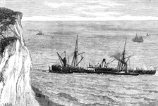 The Flamingo ashore at St. Margaret's Bay, near the South Foreland, 1881. Creator: Unknown.