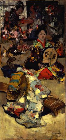 A Music Party, 1894. Creator: Edward Atkinson Hornel.