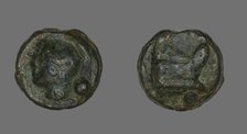 Coin Depicting the Goddess Roma, 225-217 BCE. Creator: Unknown.