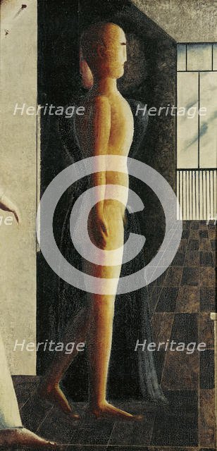 Nude, woman and Coming, 1925. Creator: Schlemmer, Oskar (1888-1943).