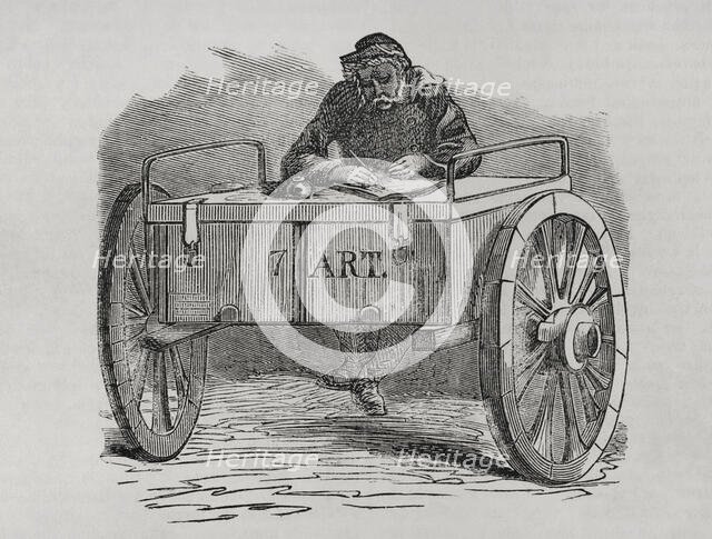 Communard - Gunner writing a report, Paris Commune, France, 1871. Creator: Unknown.