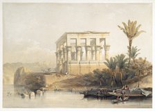 The Hypaethral Temple at Philae, called the Bed of Pharaoh, Egypt, 1849. Artist: David Roberts