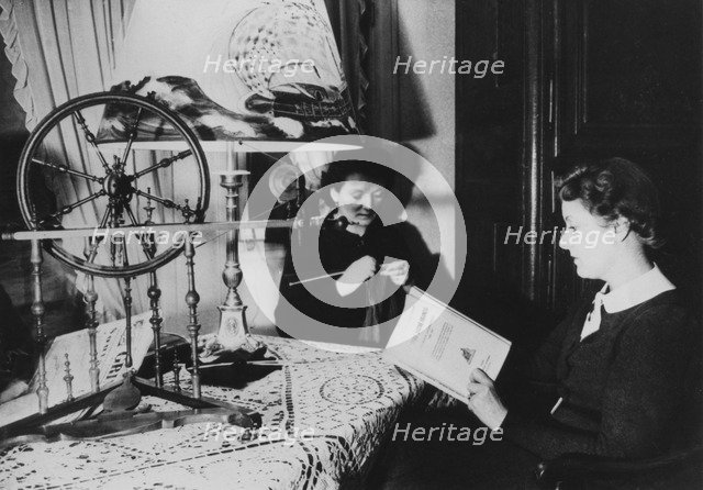 Two women at home, France, 1939. Artist: Unknown