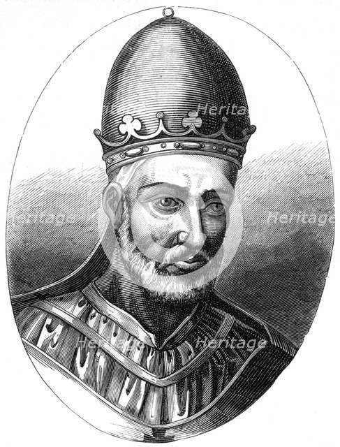 Pope Honorius III (1148-1227), 1849. Artist: Unknown